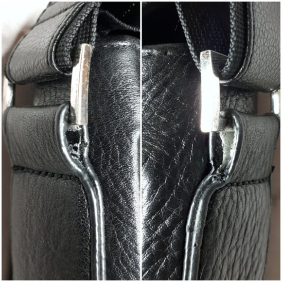 Leather Messenger Bag Black - Picture 4 of 10